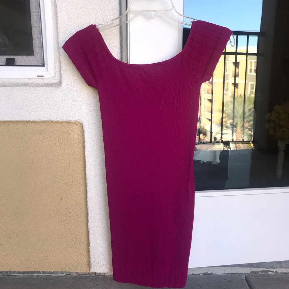 Pink Ribbed Bodycon Dress - Picture 5 of 5